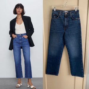 Zara Super High Rise Vintage Slim Jeans Size 29